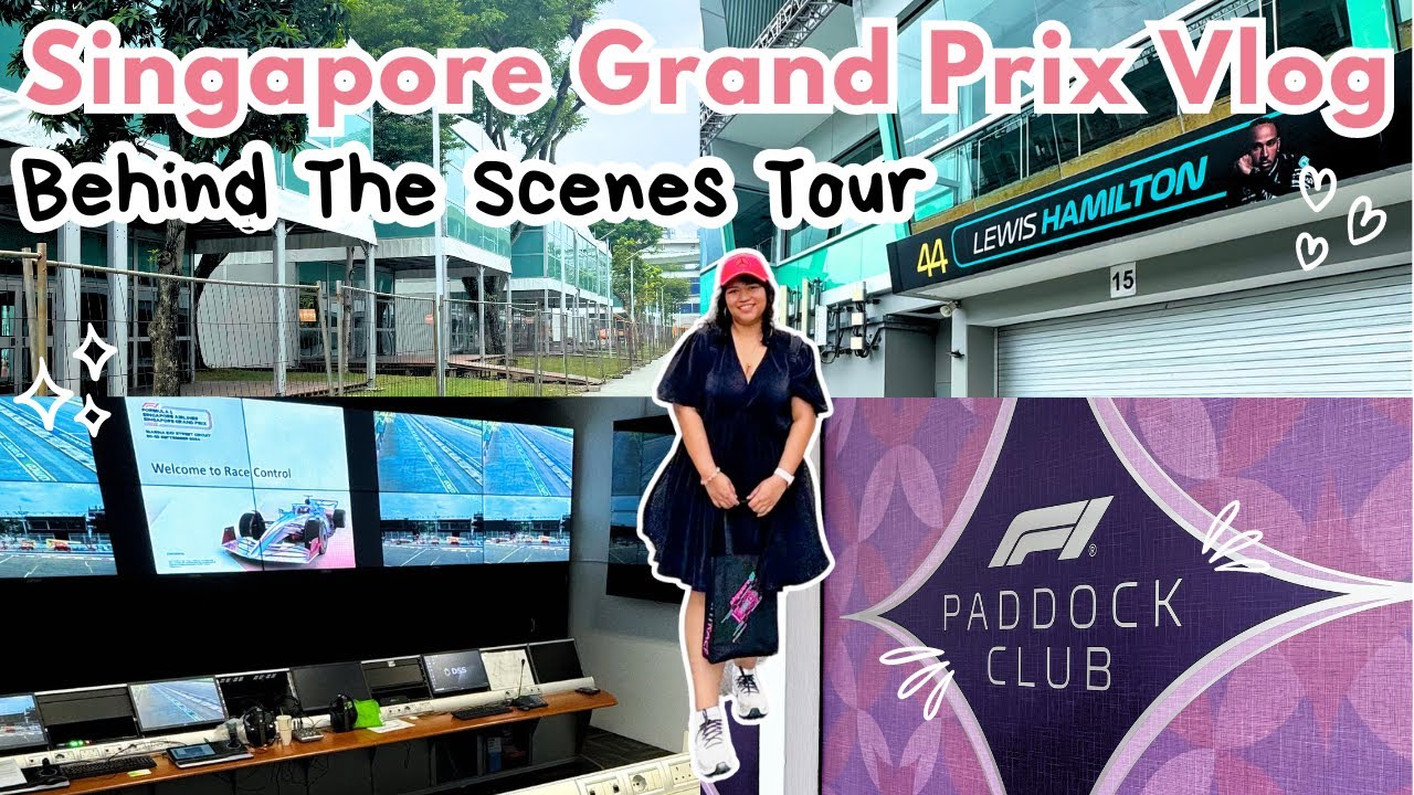 Singapore F1 Pit Building Tour ♡ Singapore Grand Prix Vlog
