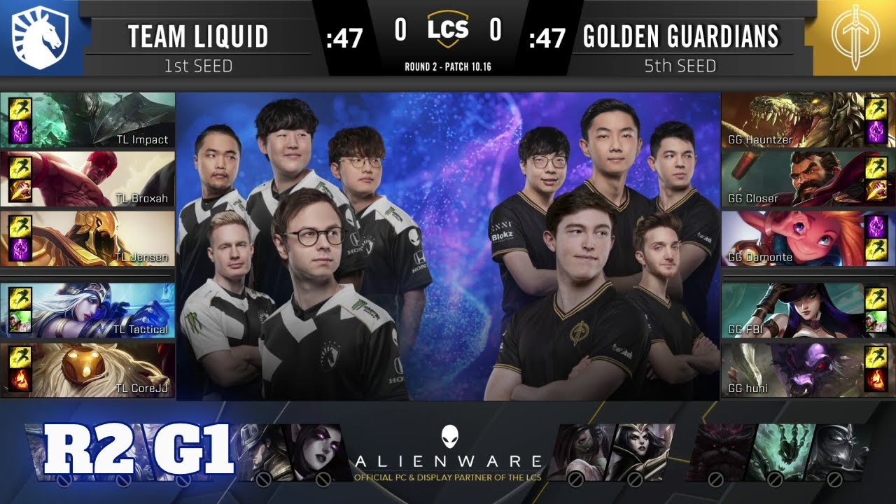 Team Liquid vs Golden Guardians - Game 1 | Round 2 Playoffs S10 LCS Summer 2020 | TL vs GG G1