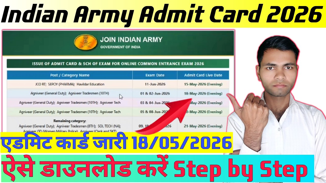 agniveer admit card 2026 | army agniveer admit card 2026 kaise download karen