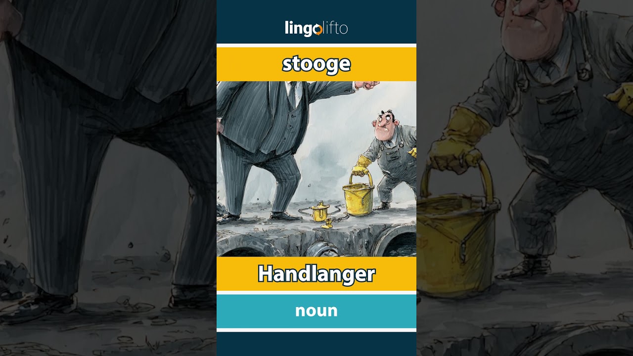 🇬🇧🇩🇪 stooge - Handlanger : learn English : Lernen wir Englisch : vocabulary builder