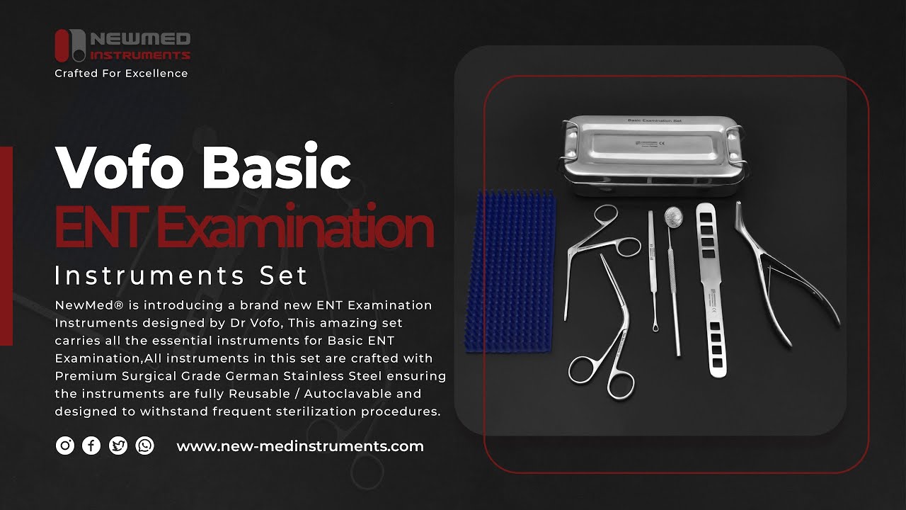 Comprehensive ENT Examination Instrument Set | New Med Instruments®