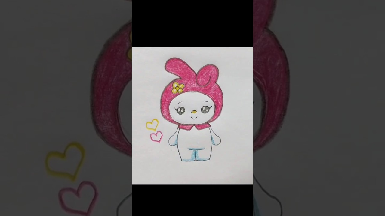 my melody #drawing#drawingtutorials#cutedraws