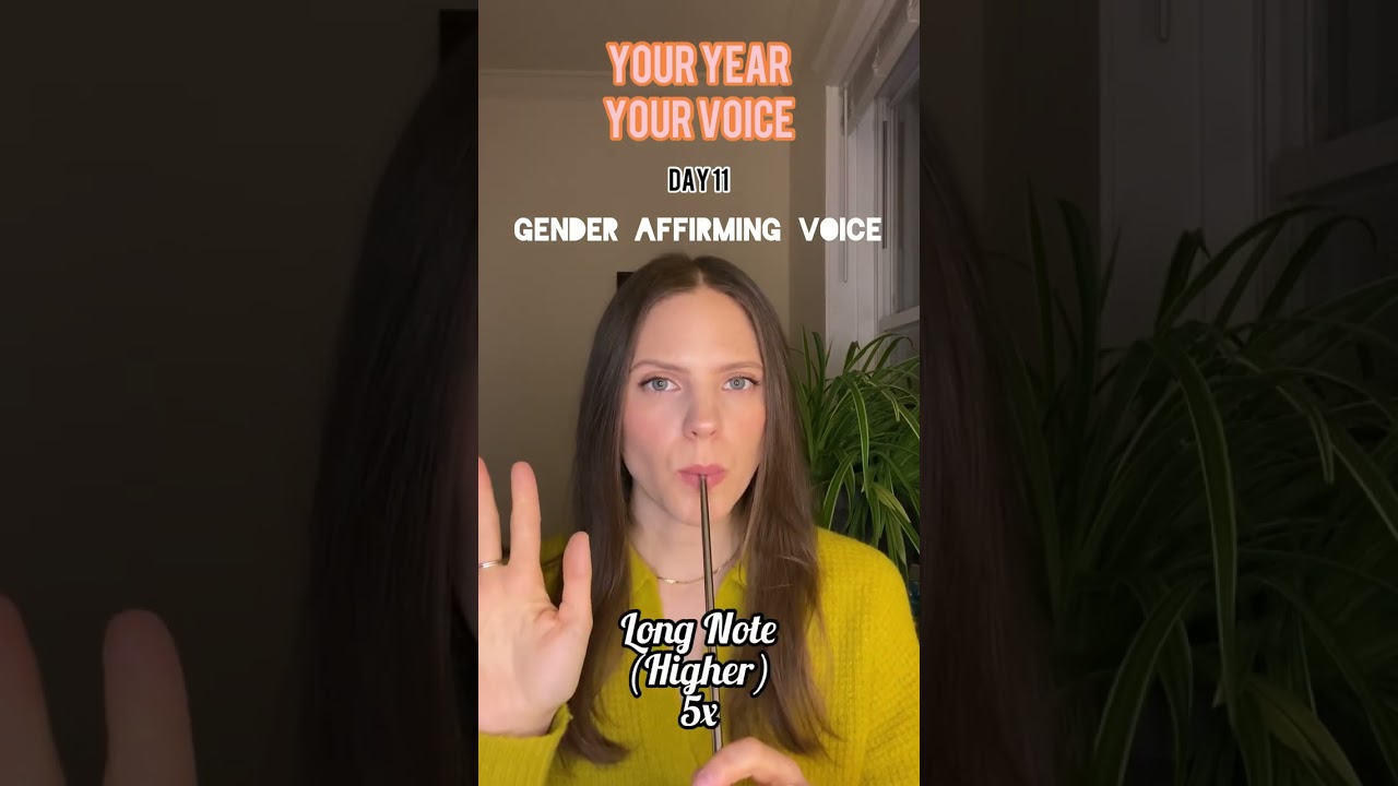 Easy Straw Vocal Warm Up - Gender Affirming Voice - Vocal Feminization, Vocal Masculinization