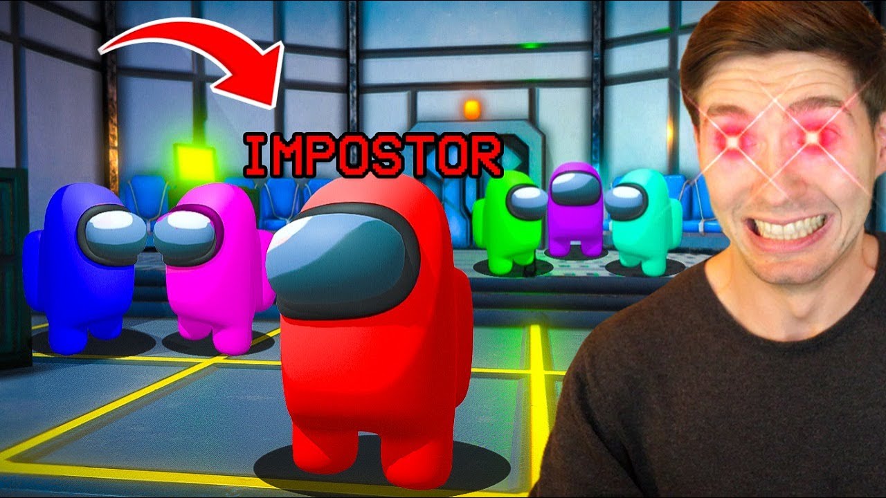 JOGUEI AMONG US 3D e fui o IMPOSTOR!!! (Among US 3D)