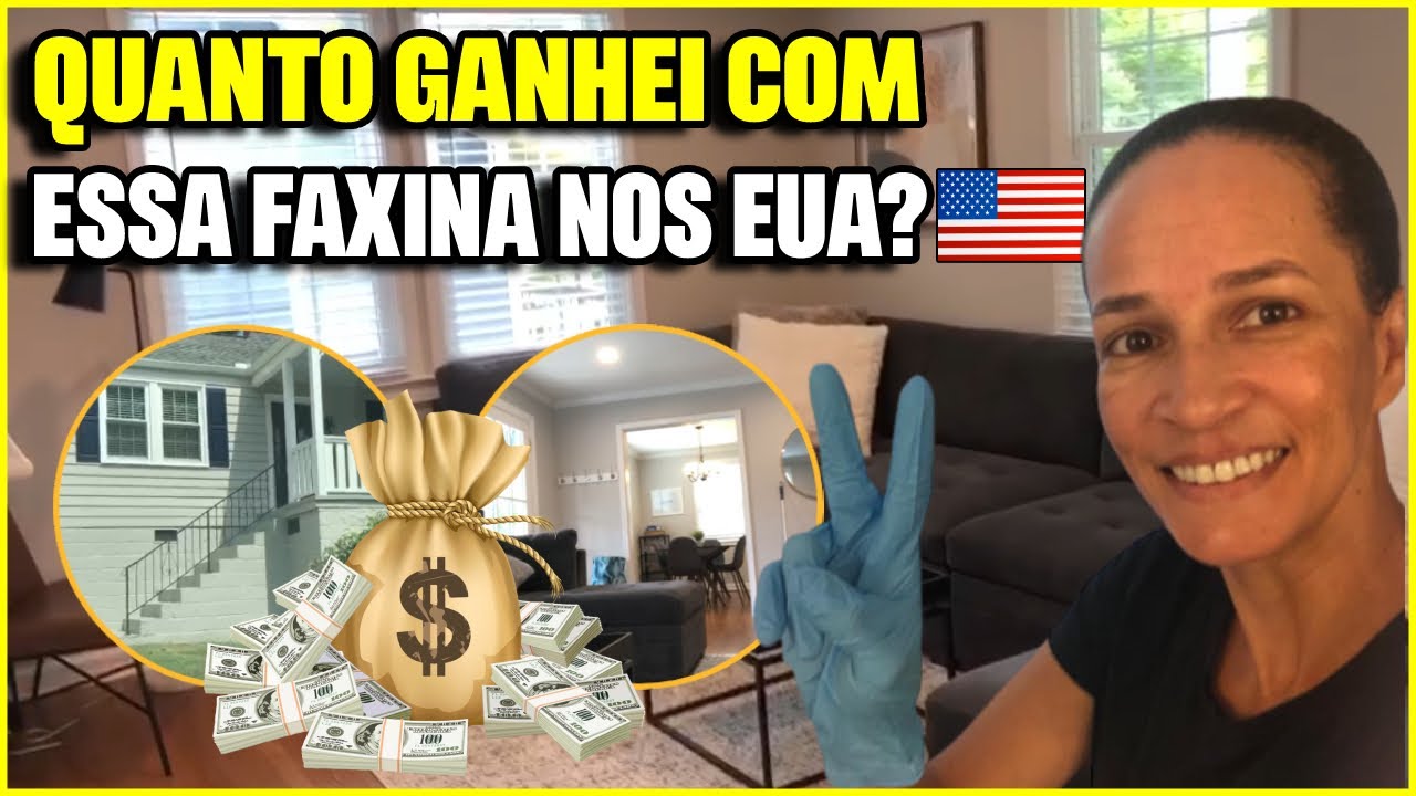 Valor de uma faxina nos EUA 🇺🇸