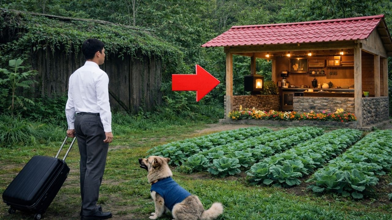 CEO leaves the city for the forest|Builds his own stone and wood house to live freely, off the grid.