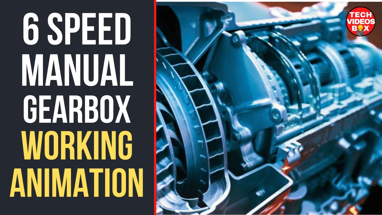 6 Speed Manual Gearbox Working and Animation