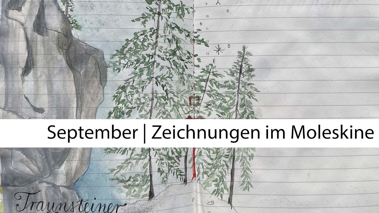 Zeichnungen im Moleskine Pocket Diary im September 2022