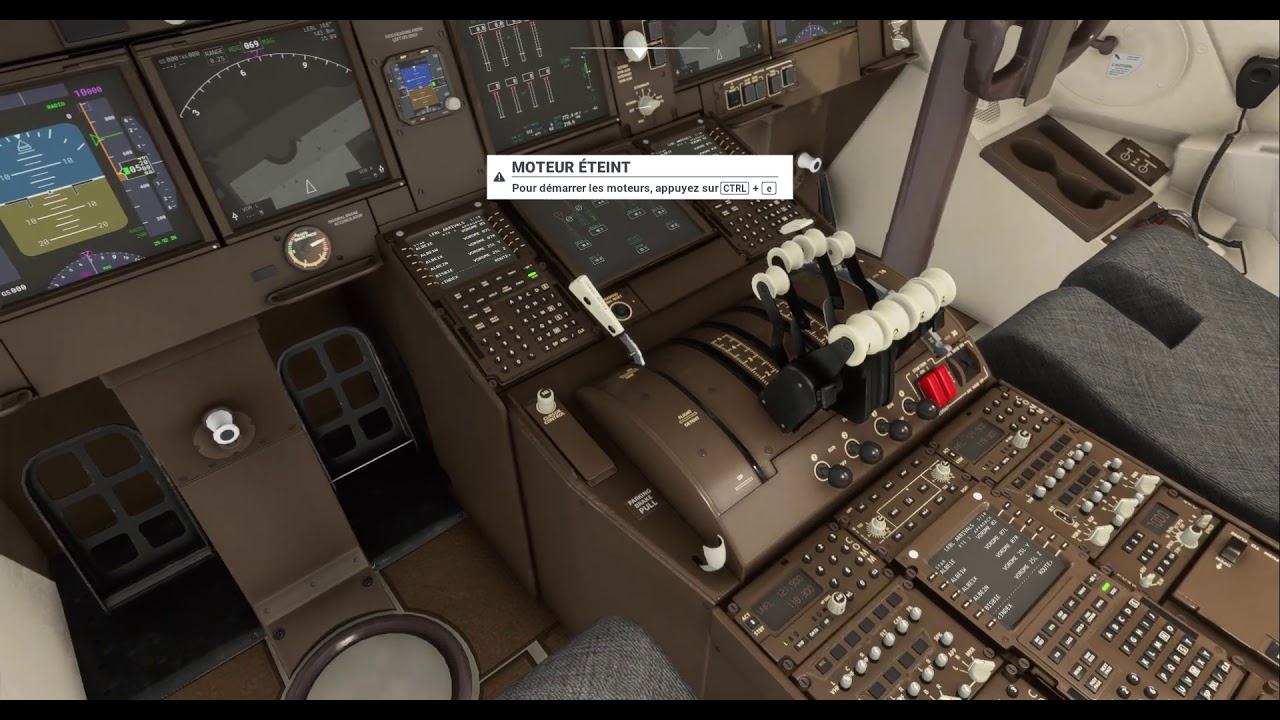 Microsoft Flight Simulator -  Tuto démarrage Boeing 747-8 intercontinental