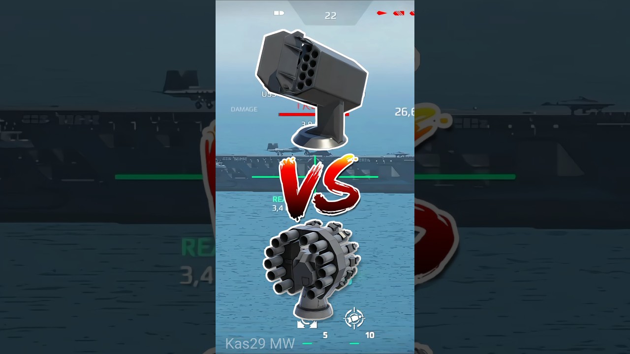 2x FQF-6000 vs 2x Zeus 551 Thunder damage #modernwarship #shorts