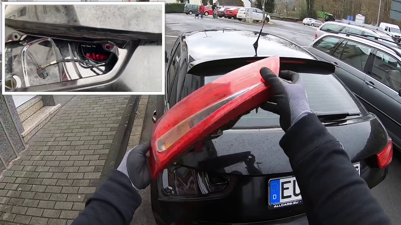 PKW Bremslicht wechseln Blinker ersetzen Autolicht austauschen Rücklicht Birne tauschen Audi A1/S1