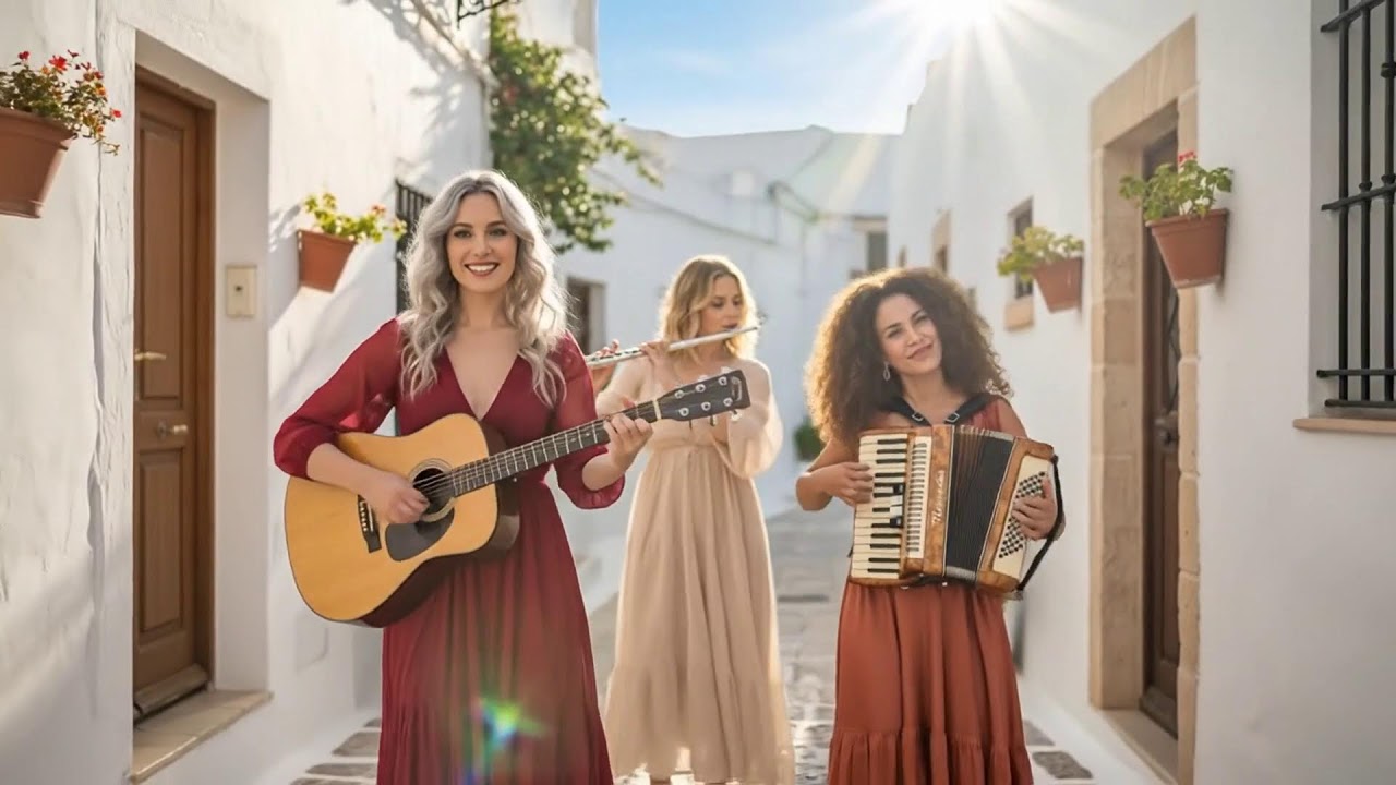 Evening Glow in Marbella | Cinematic Flamenco Guitar, Sax, Accordion & Flute