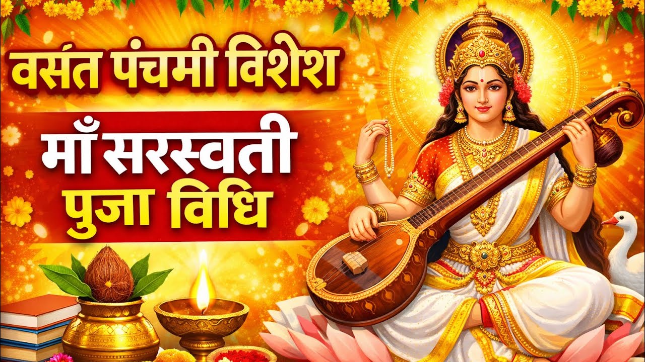 वसंत पंचमी विशेष | माँ सरस्वती पूजा विधि | Saraswati Puja Vidhi | Basant Panchami 