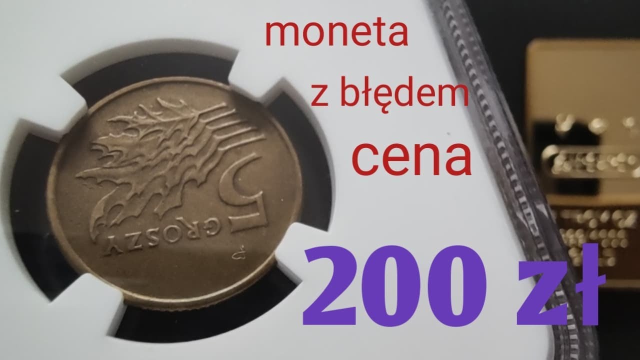 Kolekcjonerzy płaca za nią fortunne!!! 5 groszy 1993 pełna odwrotka!!!! najrzadsza wśród nich.