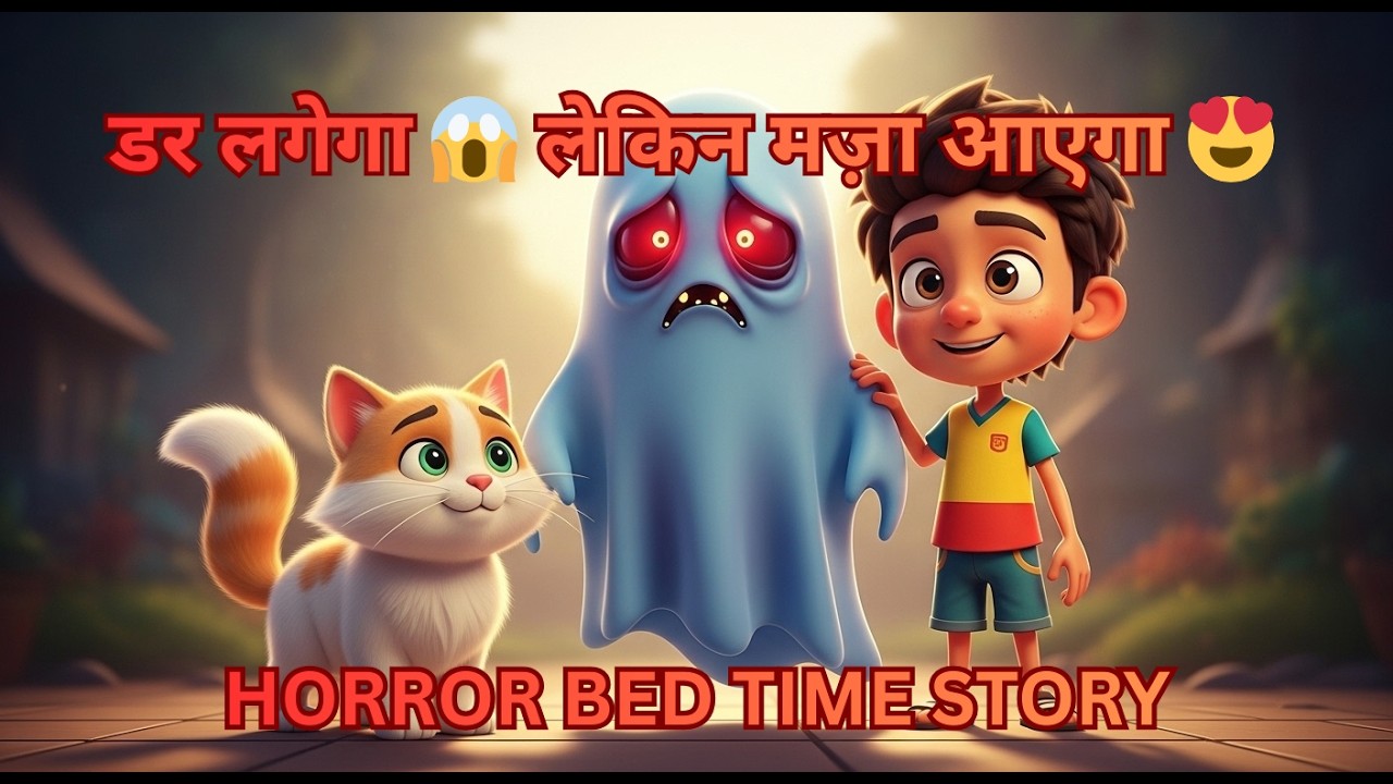 पुराना स्कूल और कड़क भूत 👻😱❤️ | Horror Cartoon Story for Kids | Ai Horror Short Film
