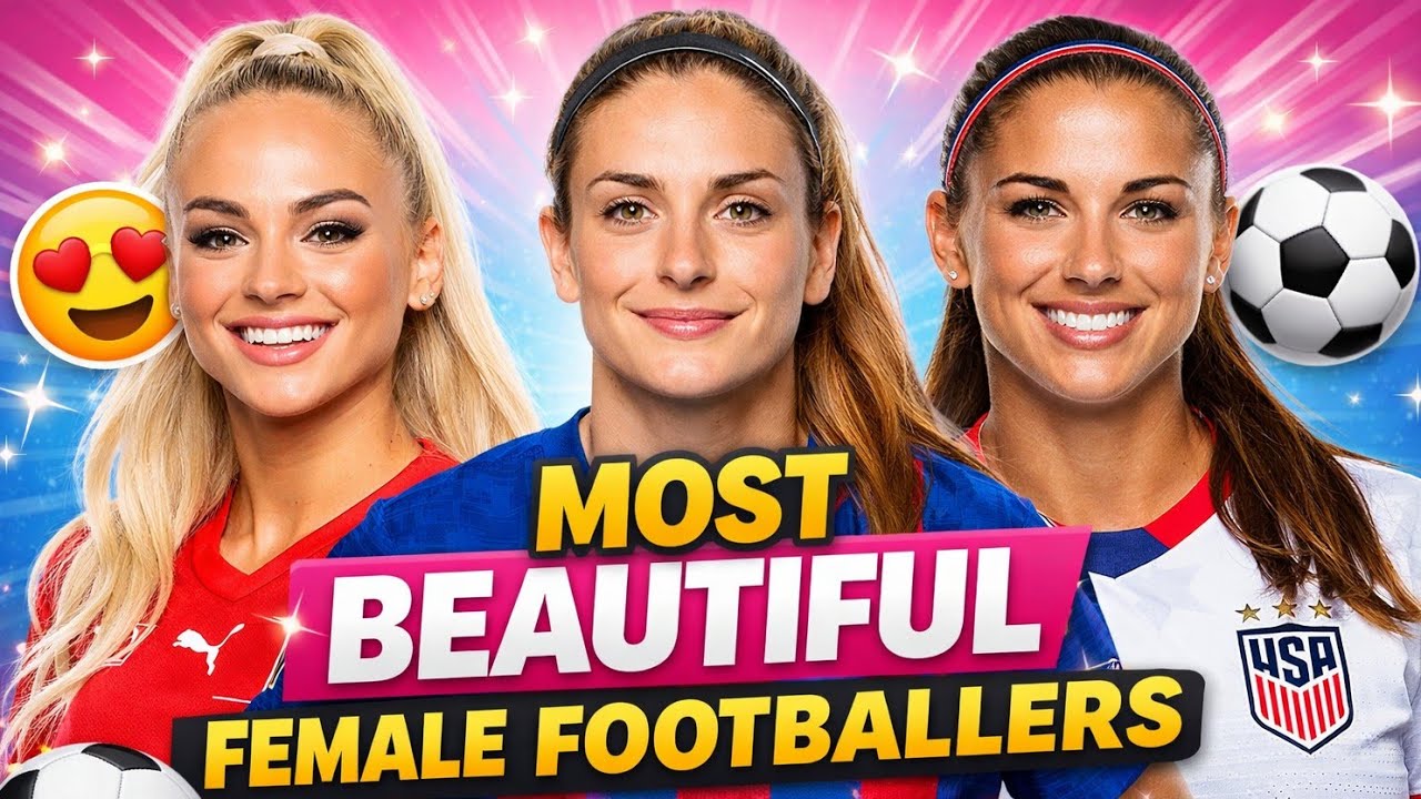10 Most Beautiful Female Footballers in the World 😍⚽ #footballers #players