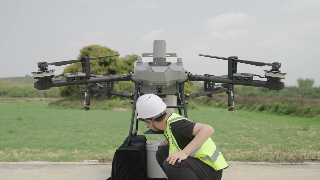 DJI Agras T100 Spreading System Tutorial | Landrone Dealer Okanagan, Interior & BC