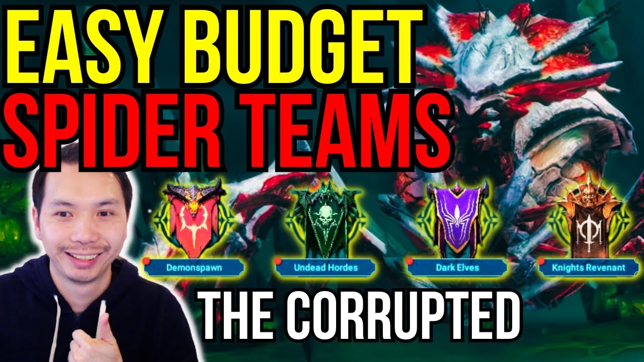 EASY BUDGET SPIDER 20, 24 AND HARD 10 CORRUPTED ALLIANCE TOURNAMENT | RAID: SHADOW LEGENDS