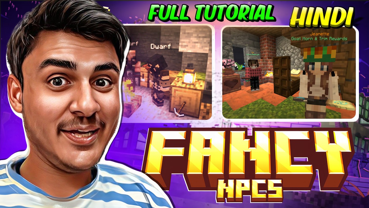 HOW TO SETUP FANCY NPCS PLUGIN IN MINECRAFT SERVER  | FANCY NPC PLUGIN SETUP | FULL TUTORIAL | HINDI