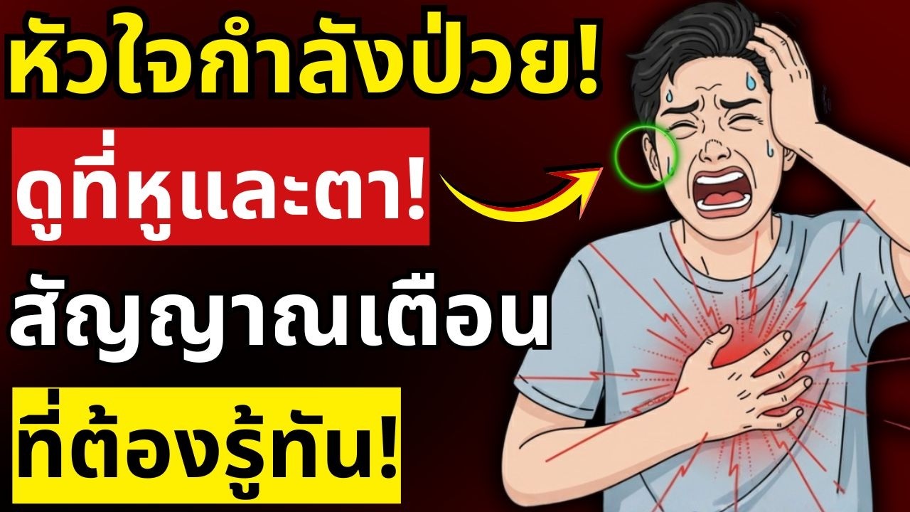 โรคฆ่าคนอันดับ 1 ของโลก! สัญญาณแรกของหัวใจวายที่ผู้สูงอายุห้ามมองข้าม | สุขภาพผู้สูงอายุ