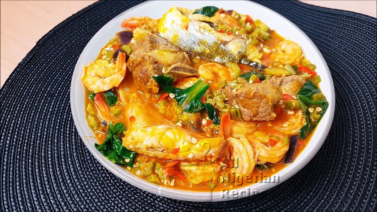 SEAFOOD OKRA SOUP | All Nigerian Recipes | Flo Chinyere