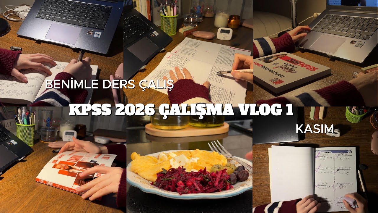 kpss çalışma günlüğüm 1| kasım ayında kpss çalışmaya başlamak, benimle ders çalış