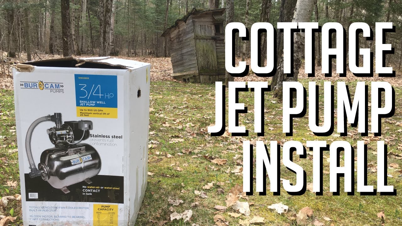 Replace Cottage Jet Pump - Prime Pump - Spring Cottage Opening