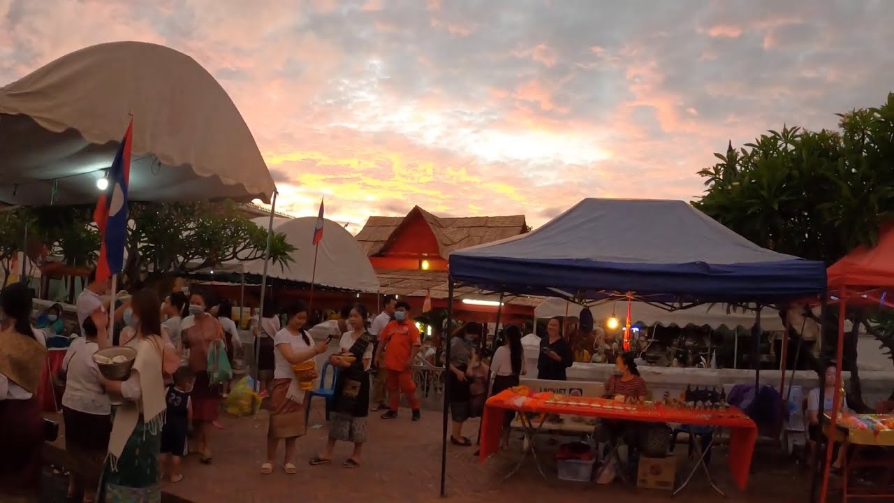 Luangprabang pimai 2021 exclusive unseen video | laos new year celebration before pandemic