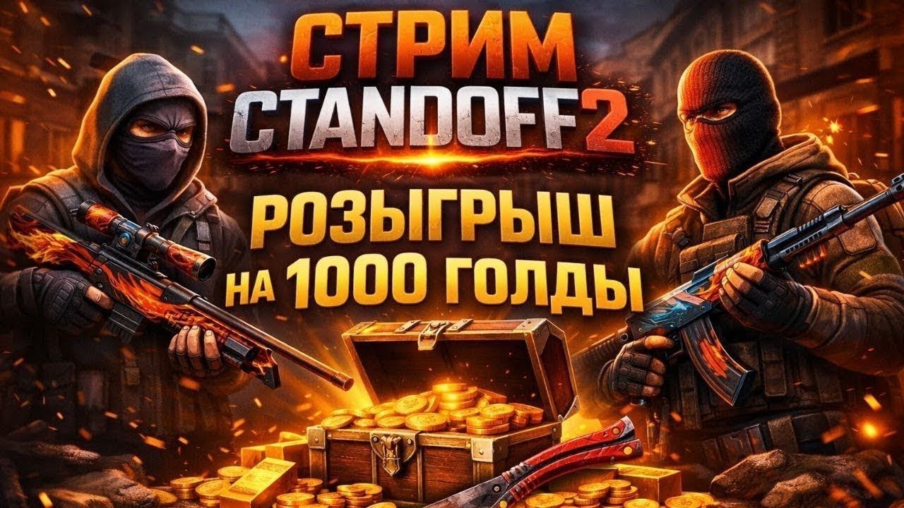 стрим стандофф2, розыгрыш на 1000голды, поболтаем