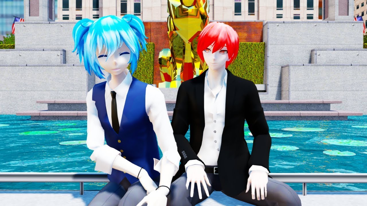 【MMD 暗殺教室】Cherry Hunt チェリーハント【Shiota Nagisa & Akabane Karma】