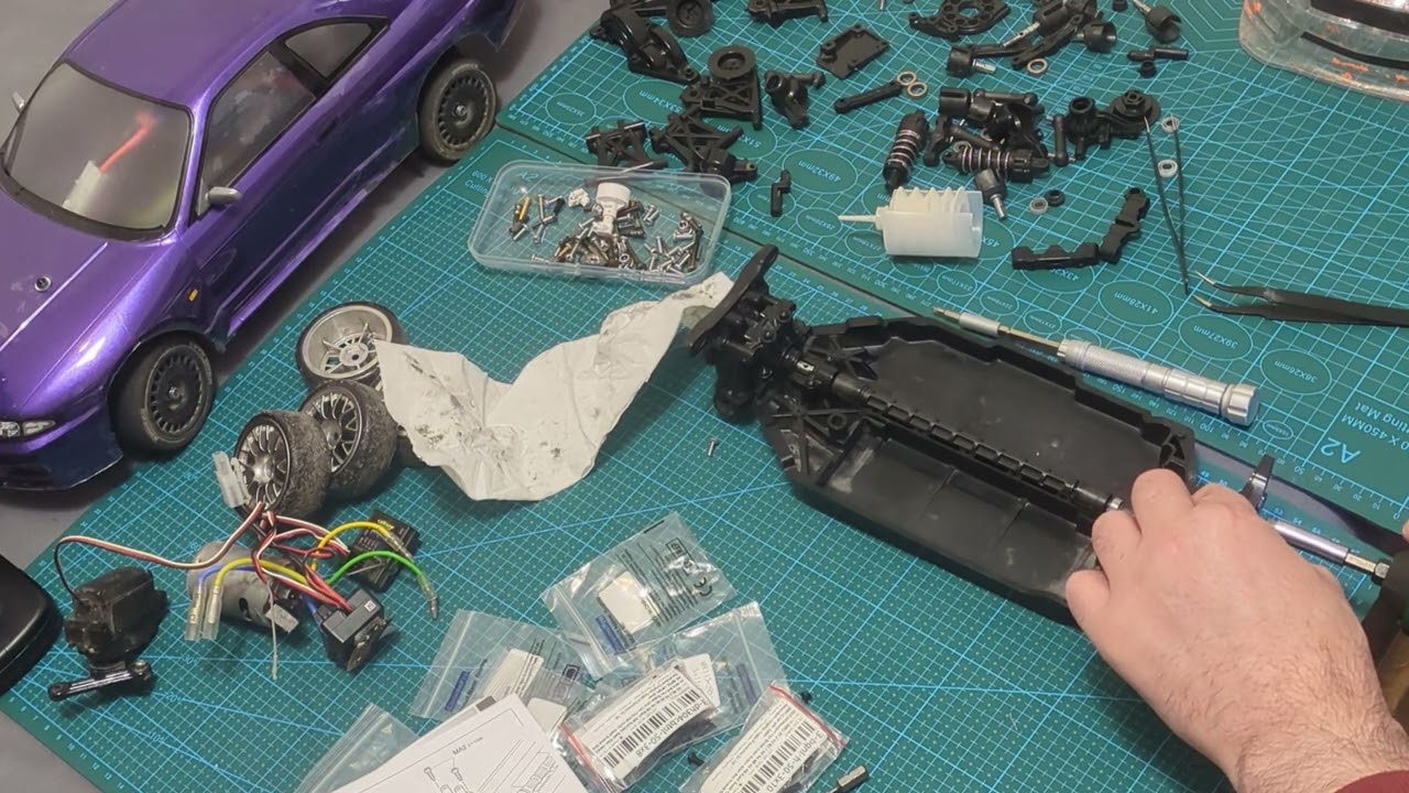 Tamiya tt02 restoration and parts upgrade