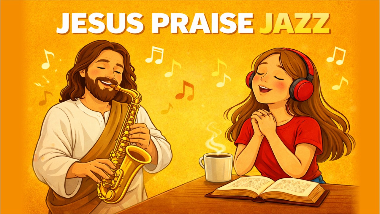 PRAISE JESUS JAZZ ☕ Música Cristã Suave de Adoração | Jazz para Orar, Estudar e Descansar