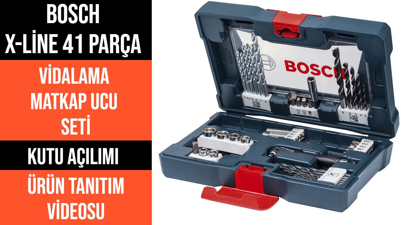 bosch xline 41 par&ccedil;a -  matkap u&ccedil;ları - delme u&ccedil;ları - bosch x line drill bit set