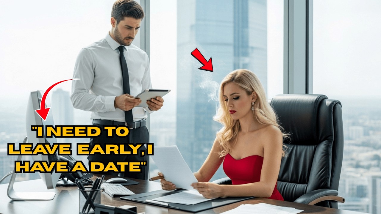 Single Dad Said I Need to Leave Early, I Have a Date—Jealous Boss Went Silent and Clenched Her Fists
