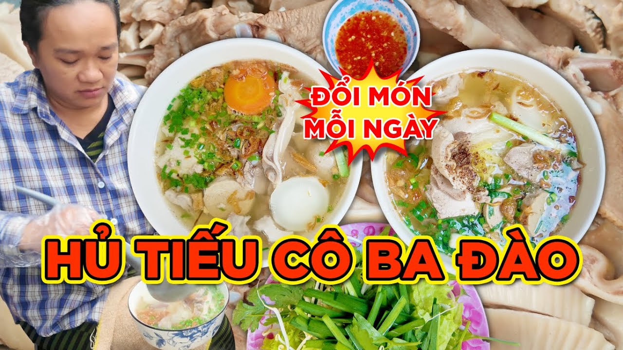 HẤP DẪN TÔ HỦ TÍU MÌ CÔ BA! THỊT NGỌT, PHÈO BÉO,, NƯỚC THƠM! CÔ BA NẤU LIỀN TAY KHÔNG NGHỈ! 40K