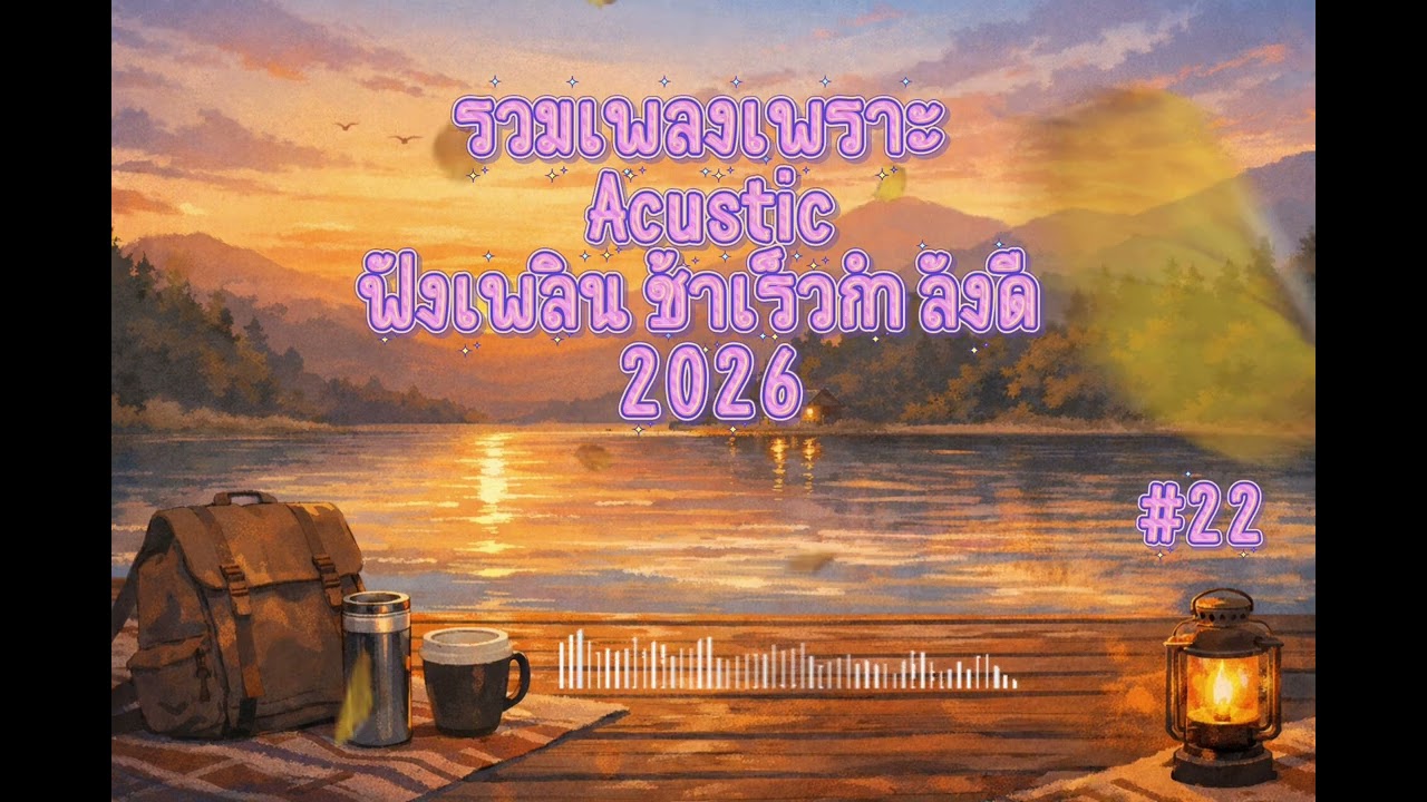 รวมเพลงเพราะ Acustic ฟังเพลินๆ ช้าเร็วกำลังดี ฟังทำงาน ร้านกาแฟ 2026 | EP.22