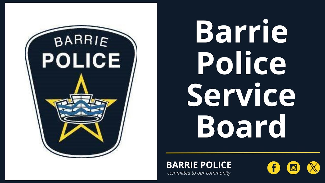 Barrie Police Service Board Meeting - December 4, 2024 (Rescheduled from November 21)