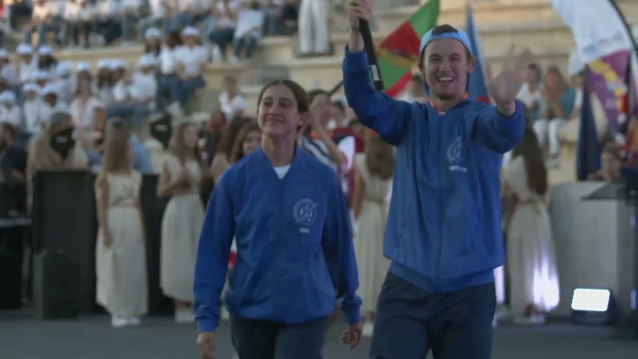 🎥 Cérémonie d'ouverture des JIJ Athènes 2024 diffusée en direct au Kallimármaro 🇬🇷