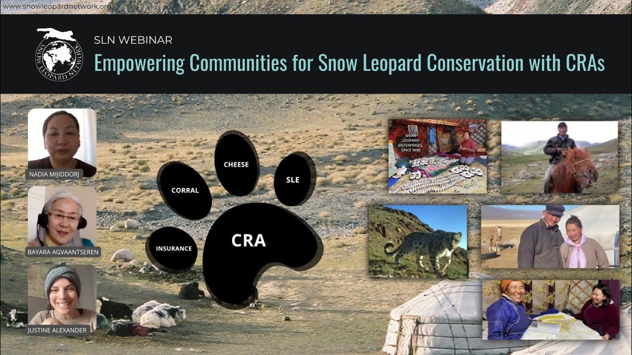 SLN Webinar - Empowering Communities for Snow Leopard Conservation with CRAs