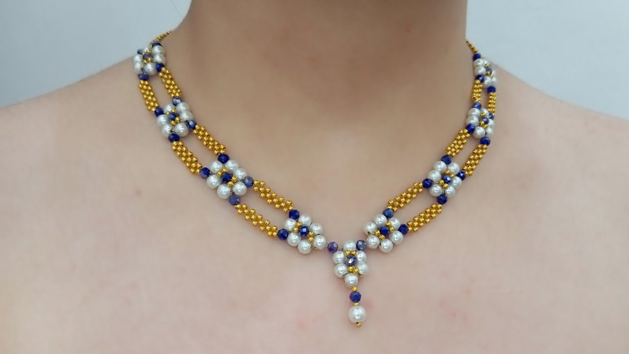 Beautiful Easy Necklace Making | Beaded Necklace Making @Jewelry.Crystals #necklace #necklaces 