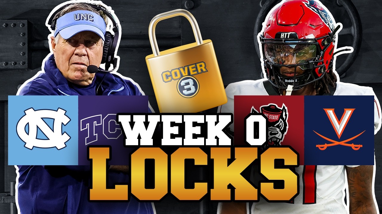 Week 0 LOCKS 🔒 Best Bets, Against The Spread Picks, Moneyline Sprinkles & More! | Cover 3