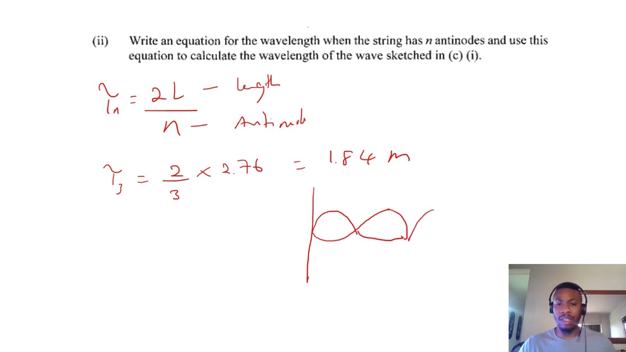 Easiest way to learn about standing waves UNIT 1 2022 CAPE #physics  #paper  2 #waves