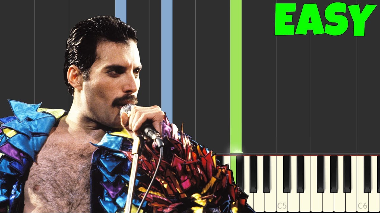 We Are The Champions - Queen [Easy Piano Tutorial] (Synthesia/Sheet Music)