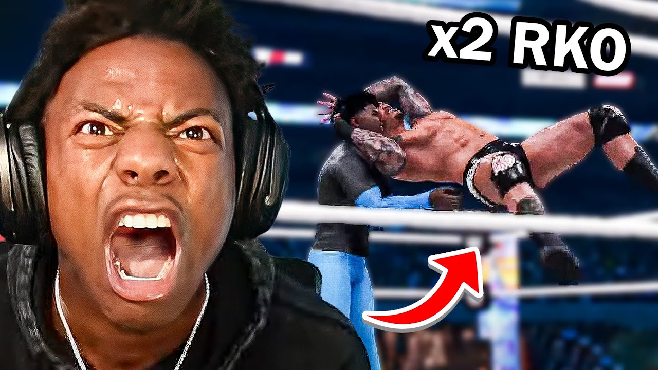 iShowSpeed Plays WWE 2k23 (Gets 2x RKO'd by Randy Orton..)😭