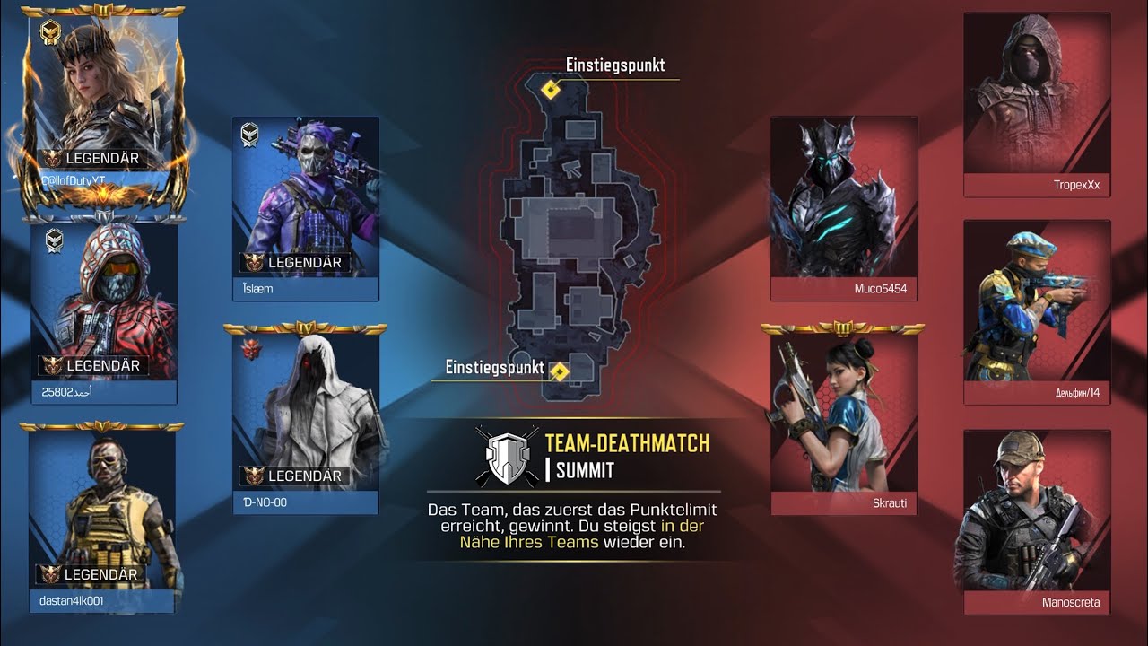 ✨🌋✨Call of Duty mobile💢„Summit“ Team Deathmatch, 🥈2nd.🌟💥LEGENDARY💥🌟 Season 5/ AK 117
