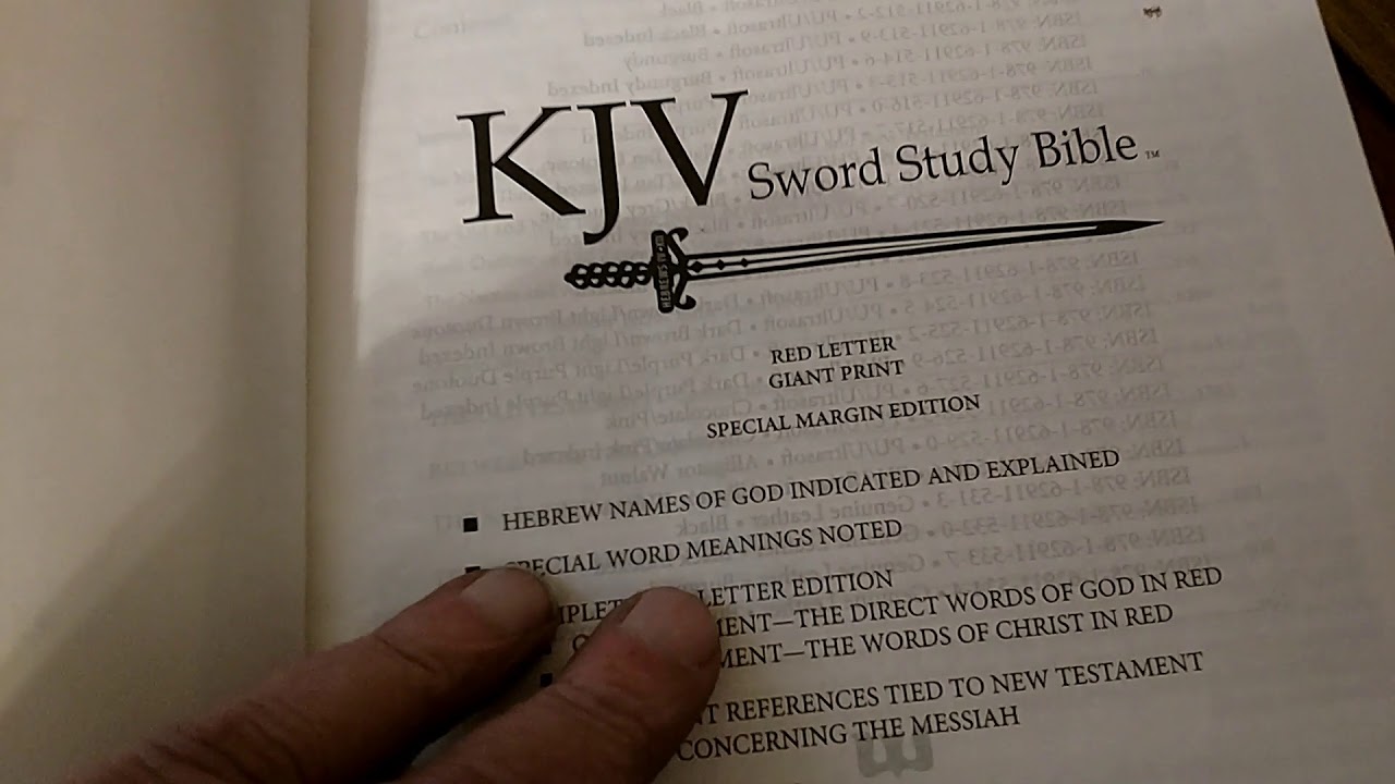 Review of The Sword Study Bible KJV