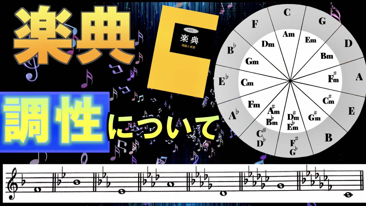 【楽典】調性について♪~種類・法則性・調の関係性~♪