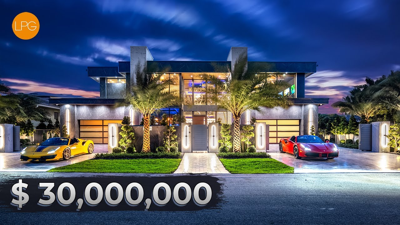 Touring a $30,000,000 Modern Mansion with Stunning Middle River Views in Fort Lauderdale