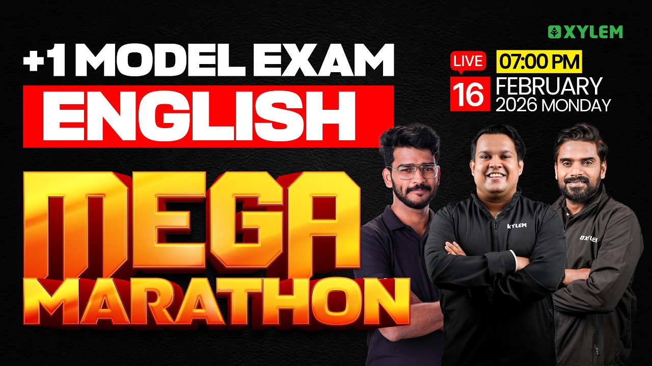 Plus One Model Exam English | Mega Marathon | Xylem Plus One