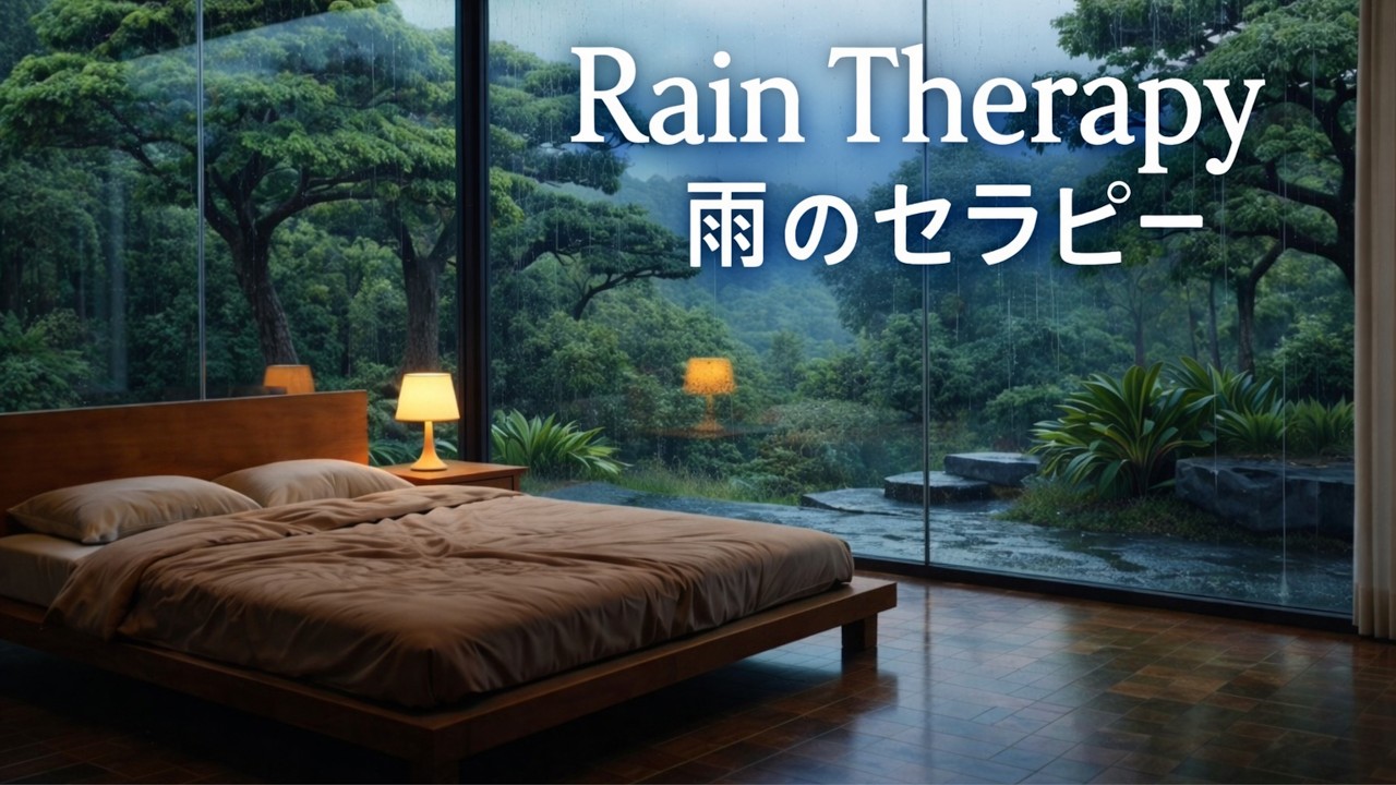 Rain Therapy 雨のセラピー 🌧️ Relaxing Piano & Rain Sounds for Deep Sleep, Insomnia Relief